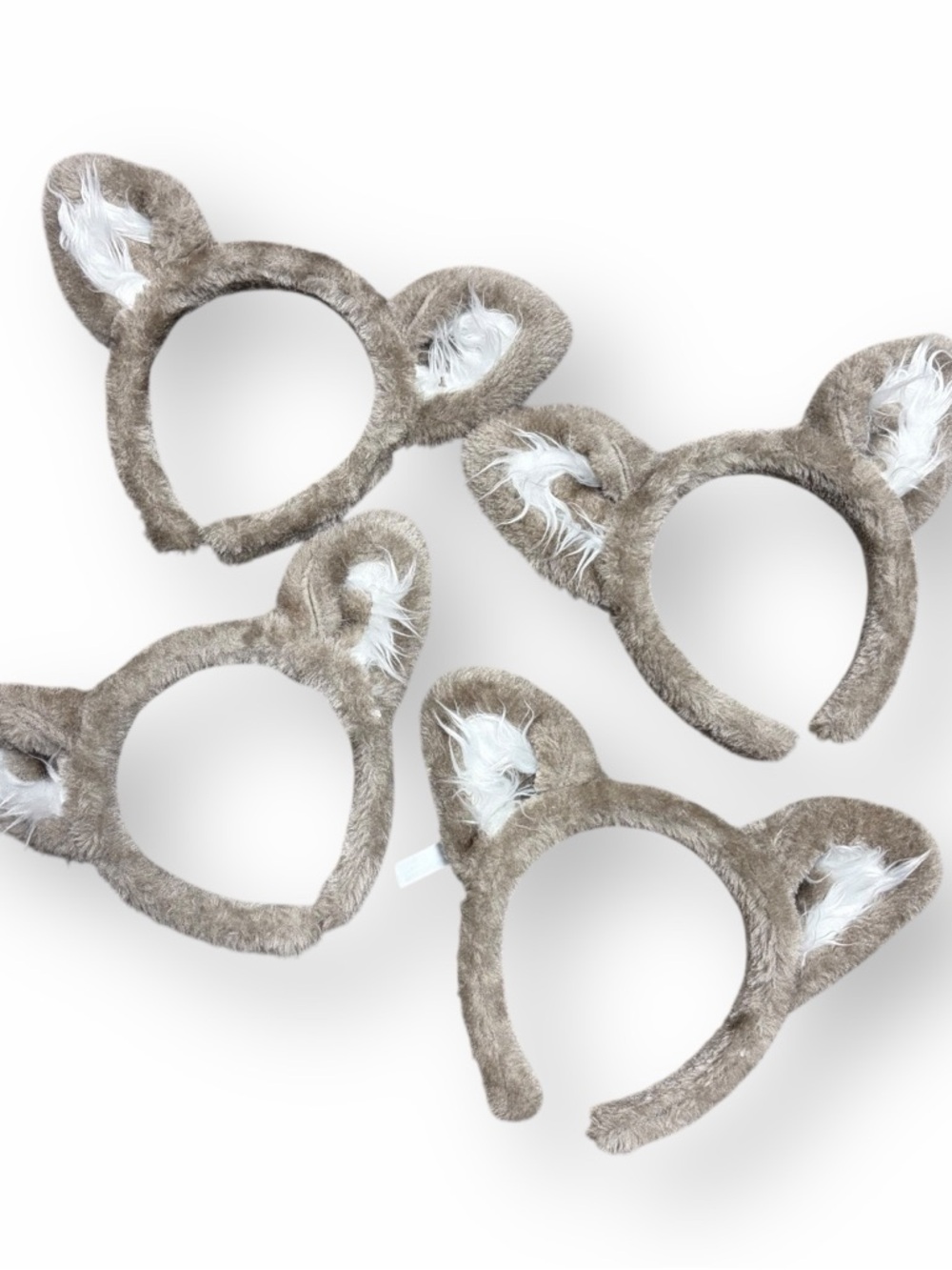 4 Great Wolf Lodge Plush Wolf‎ Ears Headbands for Adults & Kids